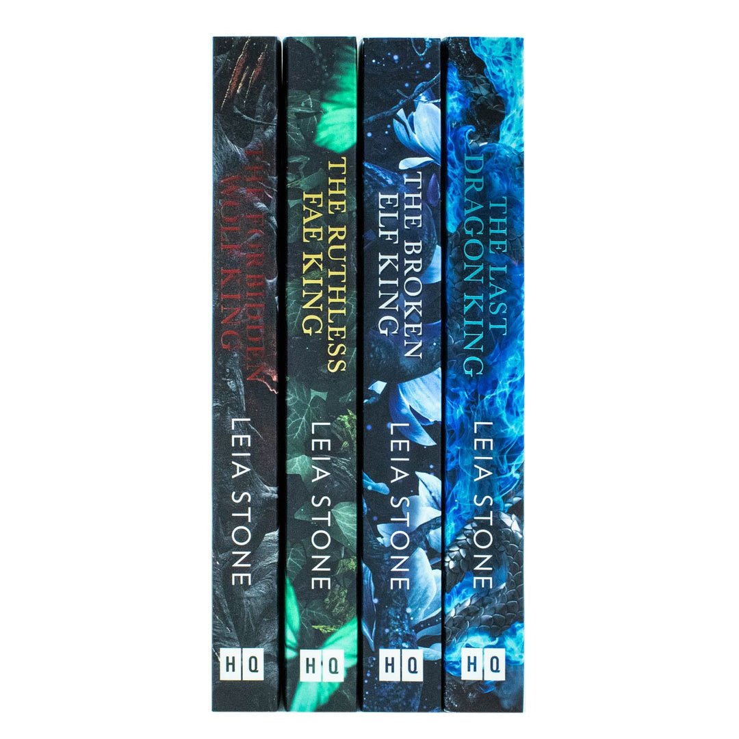 Kings of Avalier 4 Books Collection Set By Leia Stone(The Last Dragon King, The Broken Elf King, The Ruthless Fae King & The Forbidden Wolf King)