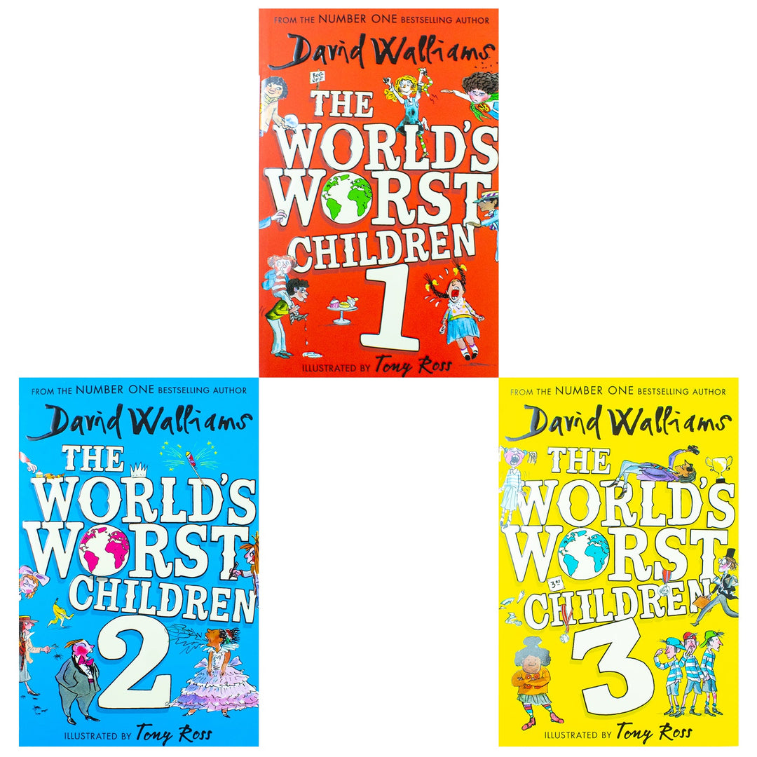 The World's Worst Children Series (illustrated) by David Walliams 3 Books Collection Set