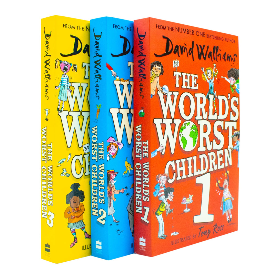 The World's Worst Children Series (illustrated) by David Walliams 3 Books Collection Set