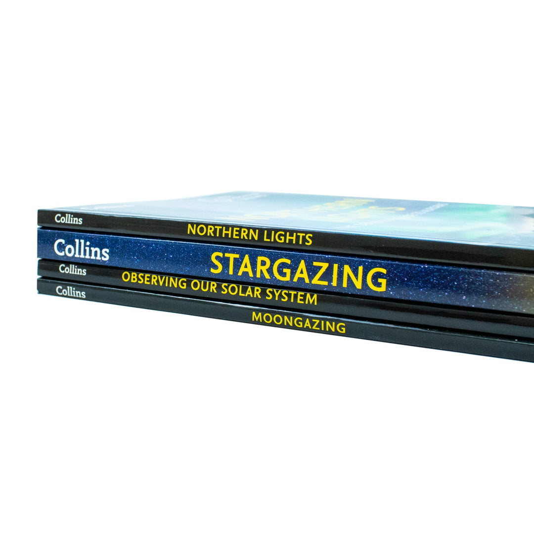 Beginner's Guides of Astronomy 4 Books Collection Box Set, Stargazing, Moongazing, Northern Lights and Observing our Solar System for 12+