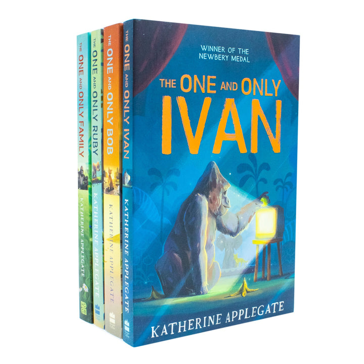 Katherine Applegate Collection 4 Books Set (One and Only Ivan, The One and Only Bob, Only Ruby, Only Family)