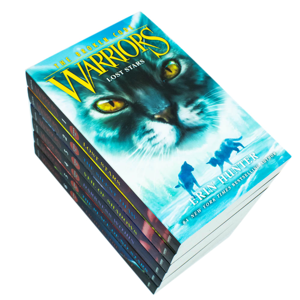 Warriors Cat: The Broken Code Books 1-6 Series 7 Collection Set By Erin Hunter