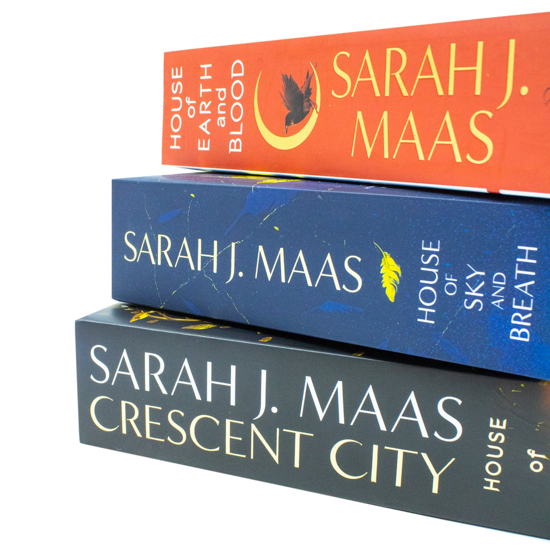 Crescent City Series by Sarah J. Maas 3 Books Collection Set [House of Sky and Breath, House of Earth and Blood, House of Flame and Shadow]