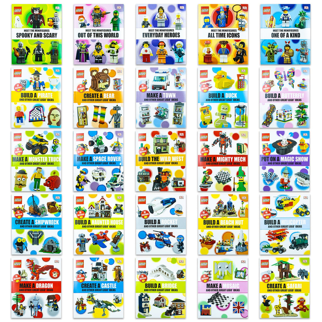My LEGO World 25 Books Collection Box Set With More Than 1000 Build & Play Ideas