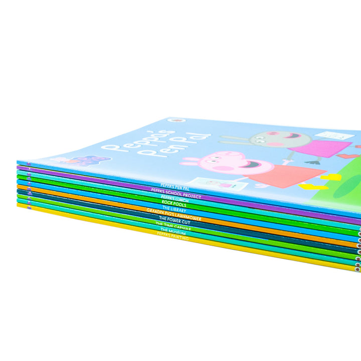 Peppa Pig Collection 10 Books Set in a Purple Gift Bag With Audio CD - Perfect for Ages 0-5 - Enjoy the Adventures of Peppa in Paperback Format