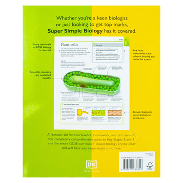 Super Simple, Biology, The Ultimate Bitesize Study Guide By DK- Paperback