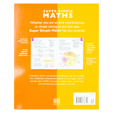 Super Simple, Maths, The Ultimate Bitesize Study Guide By DK- Paperback