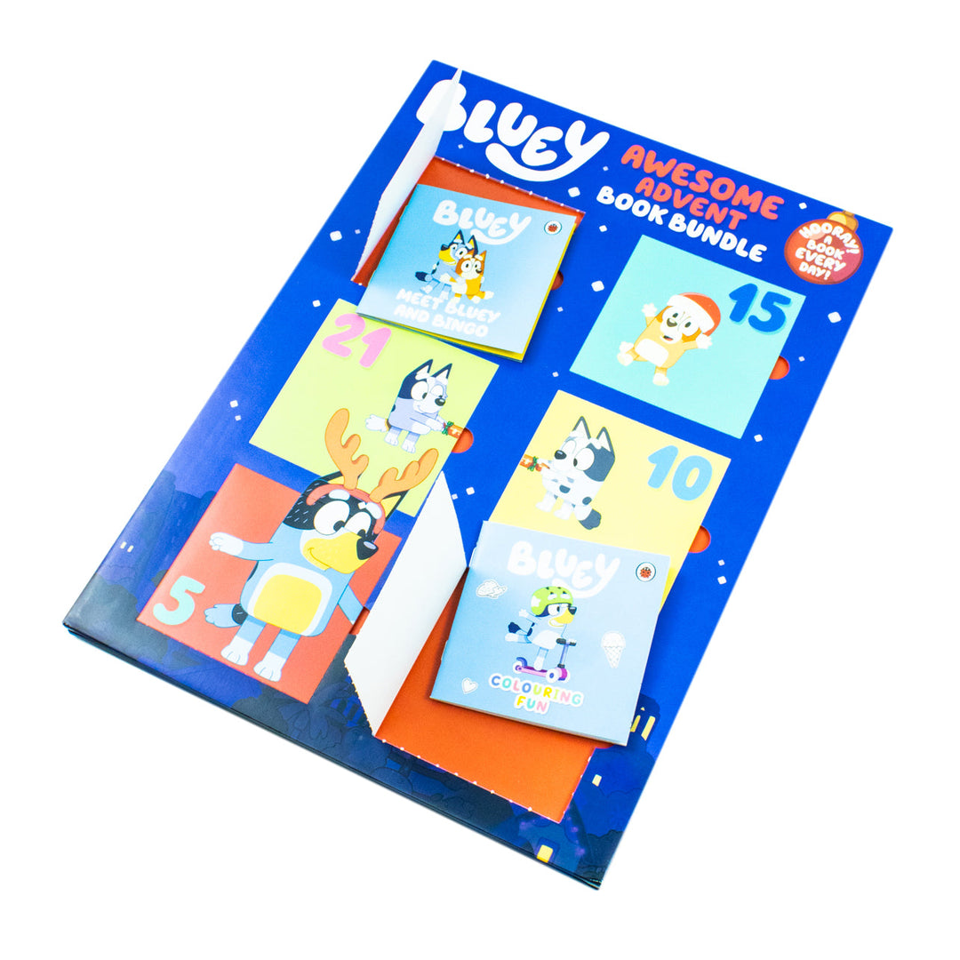 Bluey advent calendar box set with 24 mini books for kids ages 4+