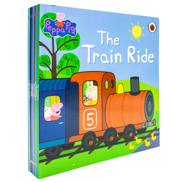 Peppa's Awesome Adventures 10 Storybook Collection Set (Garden Games, Fun At The Fair. Paper Planes, The Rainbow And More )