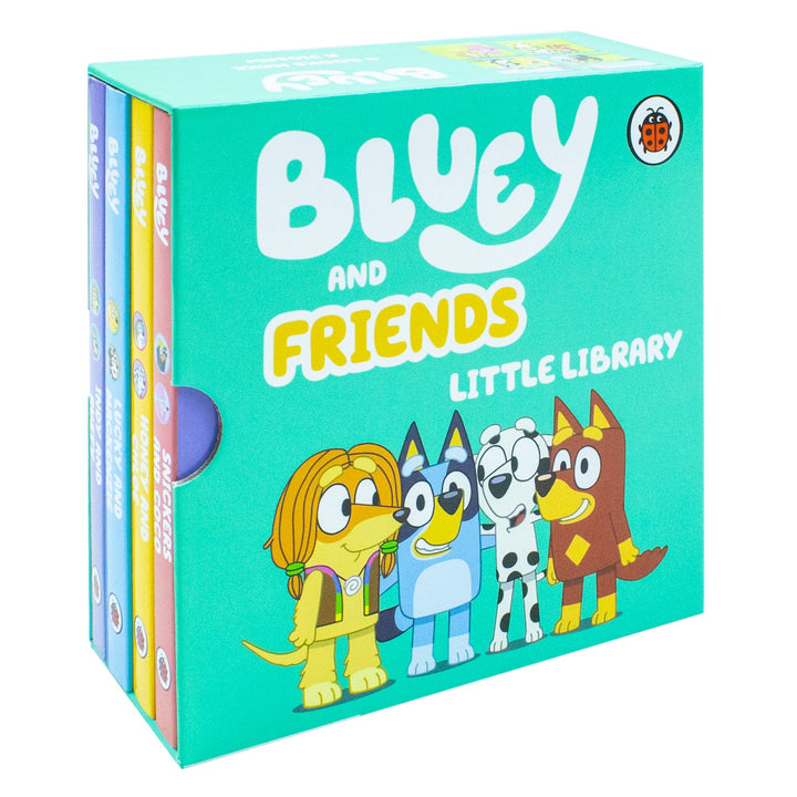 Bluey and Friends Little Library 4 Books Collection Set (Snickers and Coco, Honey and Chloe, Lucky and Mackenzie, Indy and Rusty)