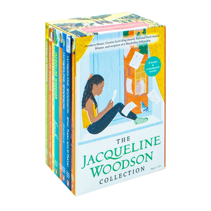 The Jacqueline Woodson Collection 8 Books Box Set (Peace Locomotion, After Tupac and D Foster,Feathers, Locomotion,Hush,Miracle's Boys,House You Pass on the Way, From the Notebooks of Melanin Sun)