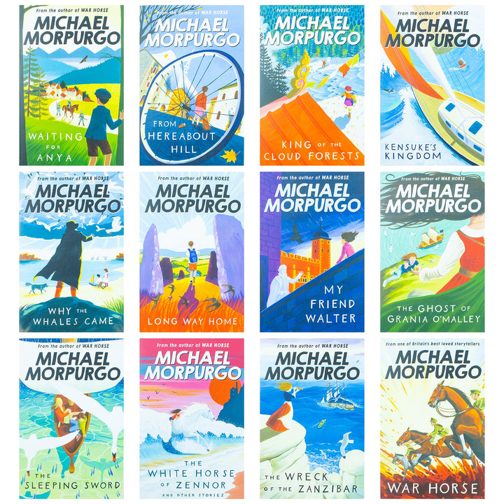 Michael Morpurgo Collection 12 Books Set From Hereabout Hill, Waiting for Anya