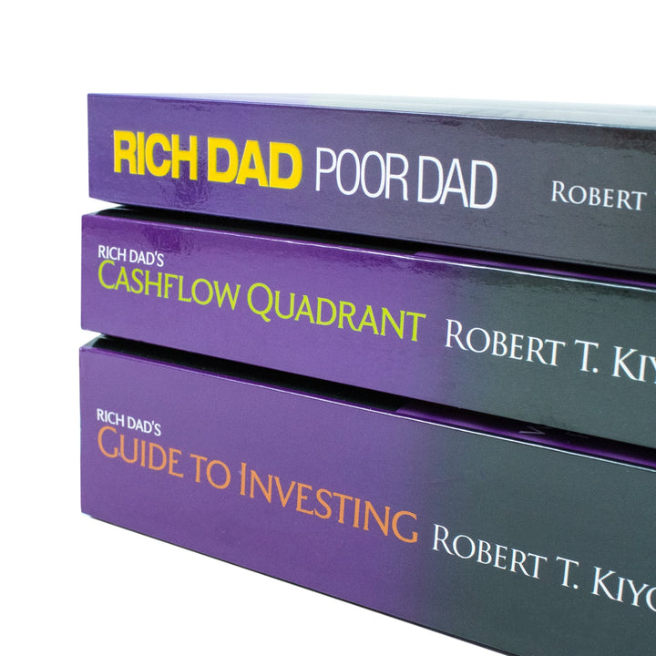 Robert T. Kiyosaki 3 Books Collection Set (Rich Dads Guide To Investing, Richd Dads Cashflow Quadrant, Rich Dad Poor Dad)