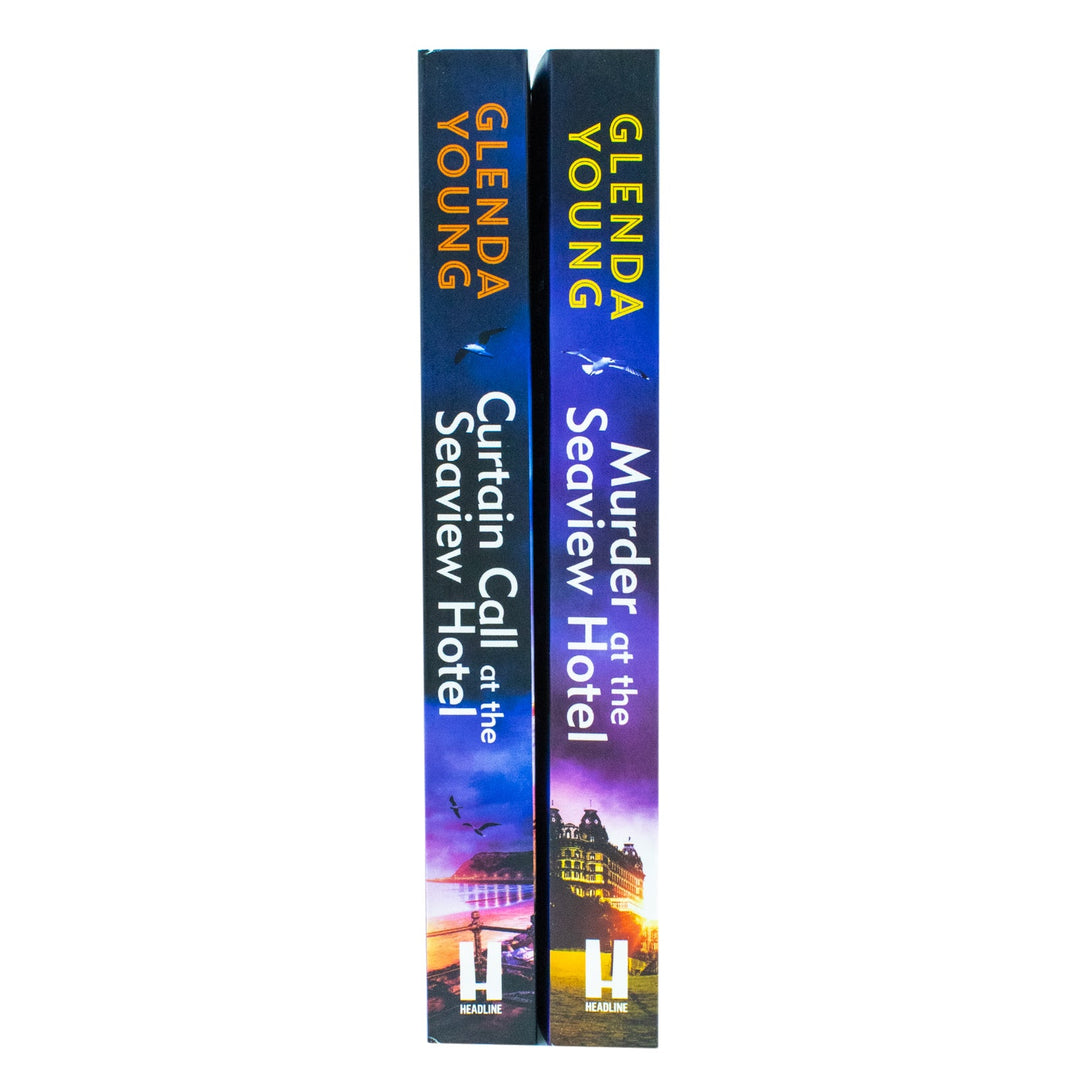 Helen Dexter Cosy Crime Mysteries 2 Books Set by Glenda Young (Murder at the Seaview Hotel, Curtain Call at the Seaview Hotel)