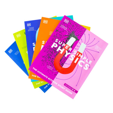 DK Super Simple Study Guide 5 Books Collection Set (Super Simple Maths, Chemistry, Physics, Biology, Psychology)