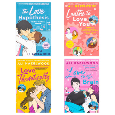 Ali Hazelwood 4 Book Collection Set (Loathe To Love You, Love Theoretically, Love On The Brain, The Love Hypothesis) | Paperback