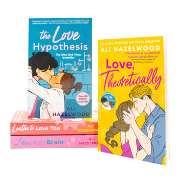 Ali Hazelwood 4 Book Collection Set (Loathe To Love You, Love Theoretically, Love On The Brain, The Love Hypothesis) | Paperback