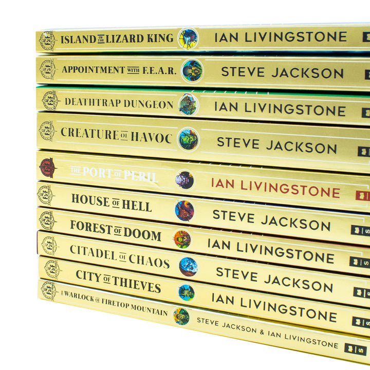 Fighting Fantasy Series You Are the Hero 10 Books Collection Set By Steve Jackson & Ian Livingstone