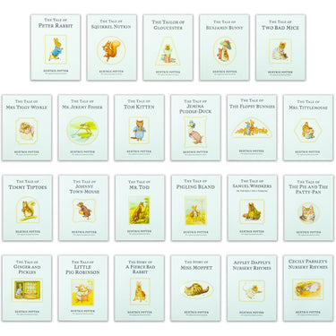Peter Rabbit 23-Book Box Set by Beatrix Potter – Illustrated children's classics | Ages 3–6, bedtime stories, nursery books, perfect christening gift