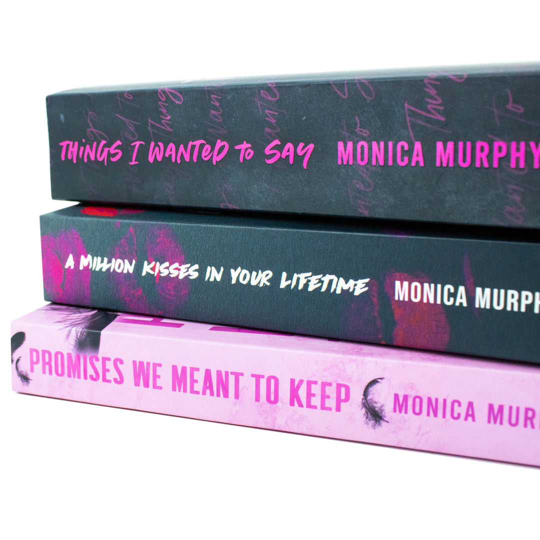 Lancaster Prep Series 3 Books Collection By Monica Murphy (Things I Wanted To Say, A Million Kisses In Your Lifetime & Promises We Meant To Keep)