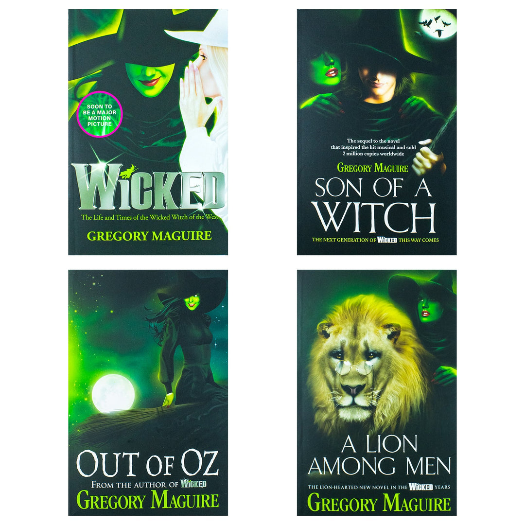 Wicked Years Series 4 Paperback Book Collection by Gregory Maguire: Dive into fantasy with Wicked, Son of a Witch, A Lion Among Men, & Out of Oz!