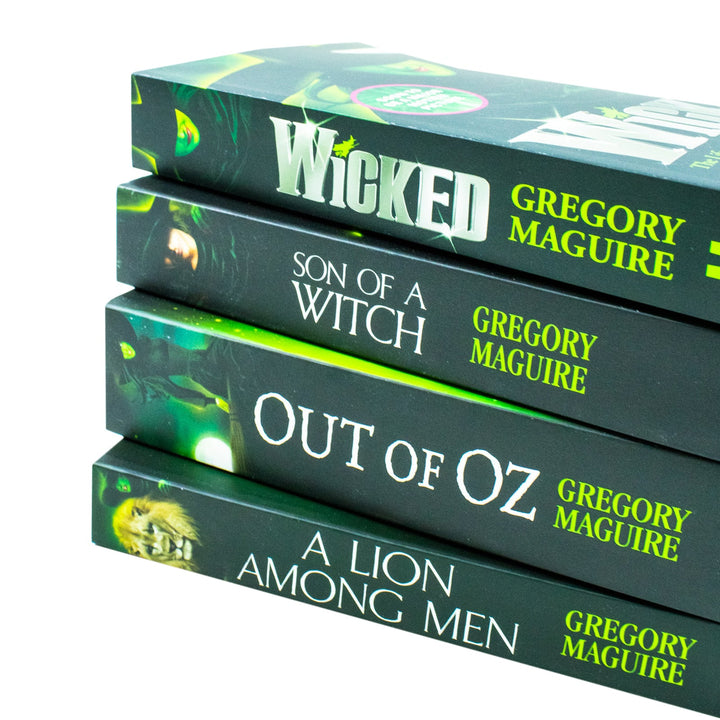 Wicked Years Series 4 Paperback Book Collection by Gregory Maguire: Dive into fantasy with Wicked, Son of a Witch, A Lion Among Men, & Out of Oz!