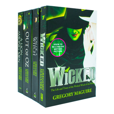 Wicked For Good Glinda Series 4 Book Collection by Gregory Maguire Wicked,Son of a Witch, A Lion Among Men & Out of Oz | Wizard of Oz Fantasy Books Set