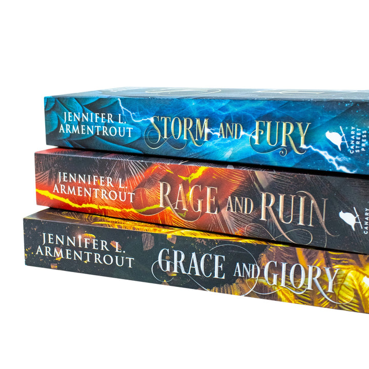 The Harbinger Series By Jennifer L Armentrout 3 Book Collection, Grace and Glory, Rage and Ruin, Storm and Fury, Fantasy, Paperback,