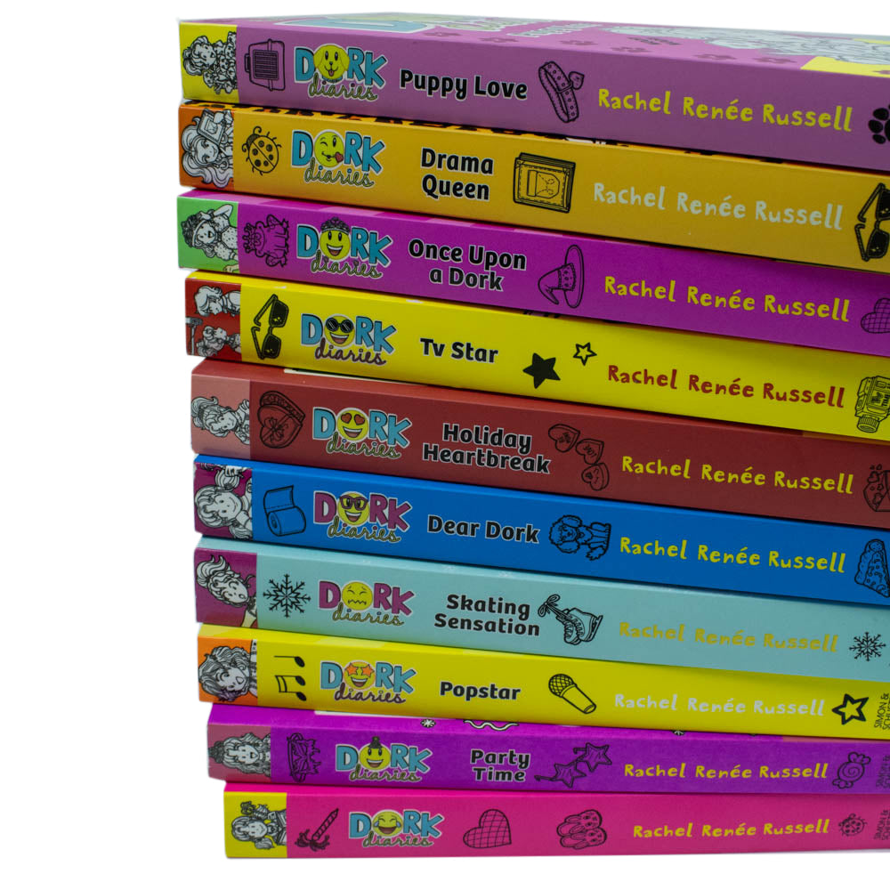 Dork Diaries Series Rachel Renee Russells Collection 10 Books Pack Set