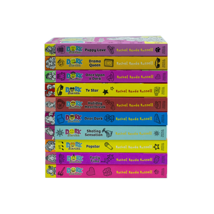 Dork Diaries Series Rachel Renee Russells Collection 10 Books Pack Set