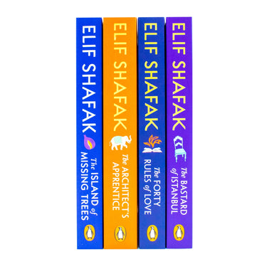 Elif Shafak 4 Books Collection Set (The Island Of Missing Trees,The Architect's Apperentice,The Bastard Of Istanbul,The Forty Rules Of Love)