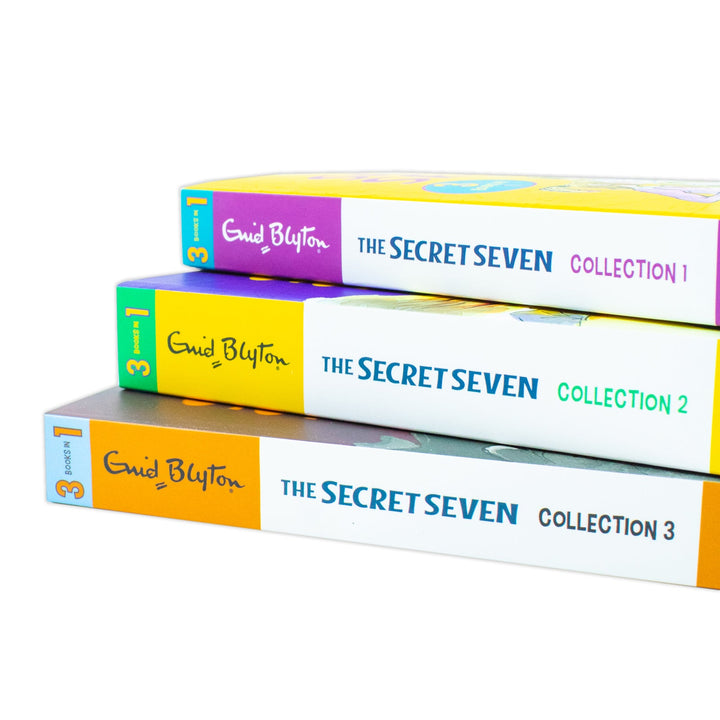 Enid Blyton The Secret Seven 9 Story Collection in 3 Books Set