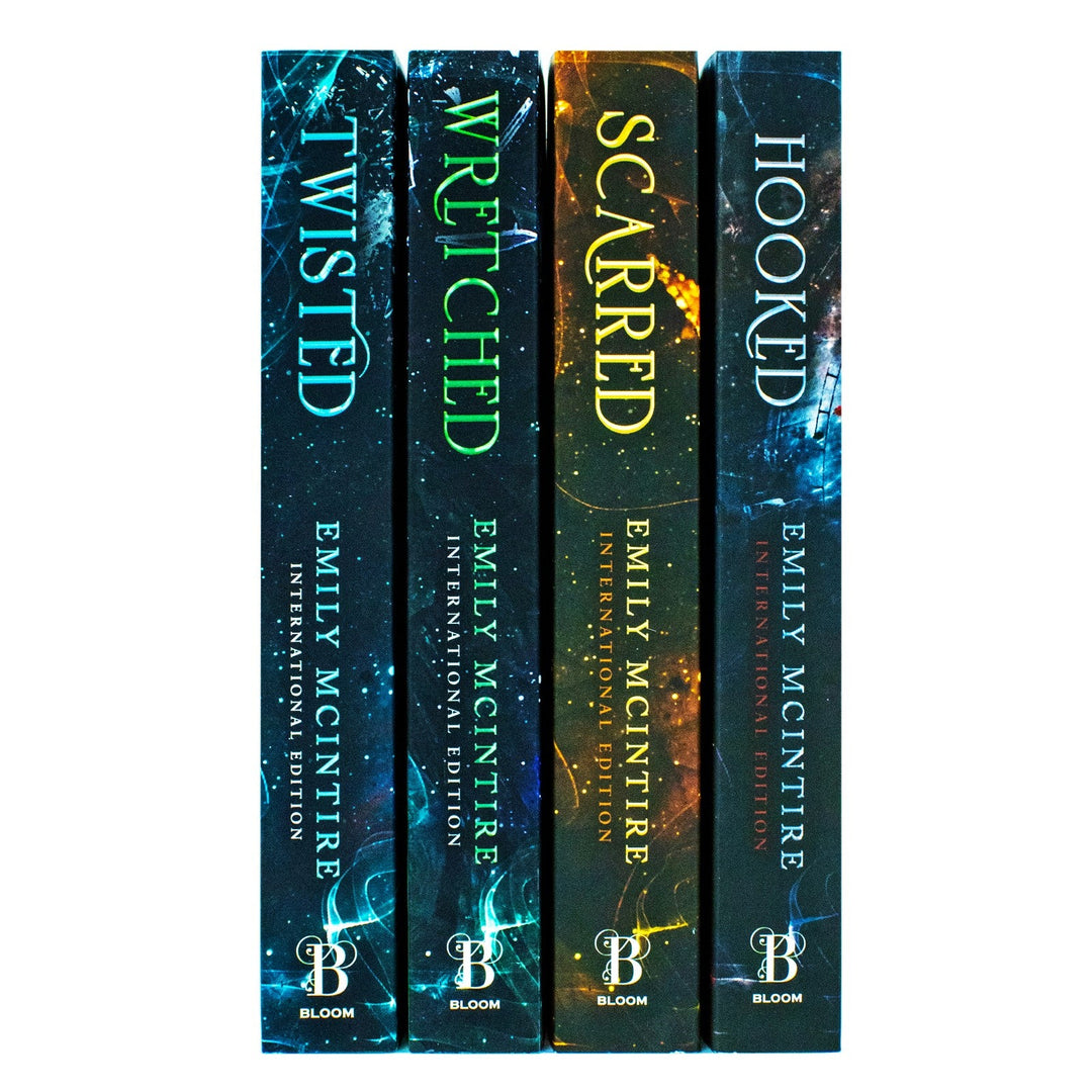 Emily McIntire Never After Series Collection 4 Books Set (Hooked, Scarred, Wretched, Twisted)