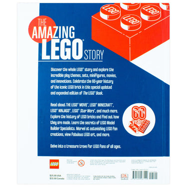 The LEGO Book, New Edition by Daniel Lipkowitz with Exclusive LEGO Brick |Creative Building Fun for Kids 8+| Imaginative Play, Engineering & Education