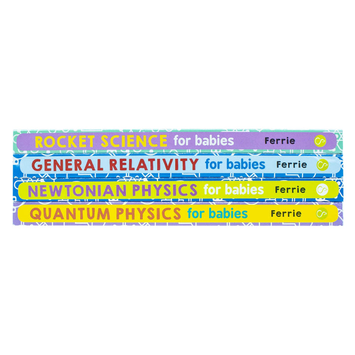 Baby University Four-Book Set By Chris Ferrie (Quantum Physics,General Relativity,newtonian Physics,Rocket Science)