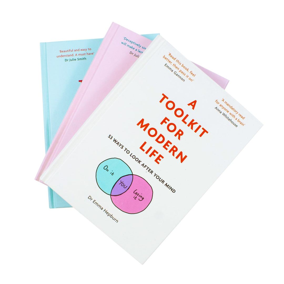 Dr Emma Hepburn collection 3 Books set (A Toolkit For Happiness, A Toolkit For Mordern life, A Tookit For Your Emotions)