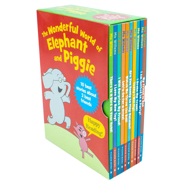 The Wonderful World of Elephant and Piggie – 10 Book Set by Mo Willems | Funny Children's Picture Books, Friendship, Reading Fun & Colorful Stories