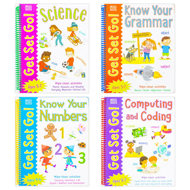 Wipe Clean Workbooks: Get Set Go Skills for School Set of 4 by Milles Kelly
