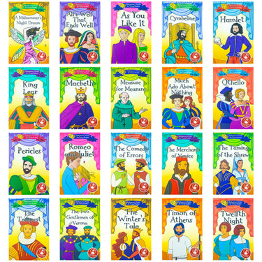 Shakespeare's Stories for Young Readers – 20-Book Set Collection | Classic Tales, Children's Literature, Fiction, Education, Creativity & Storytelling
