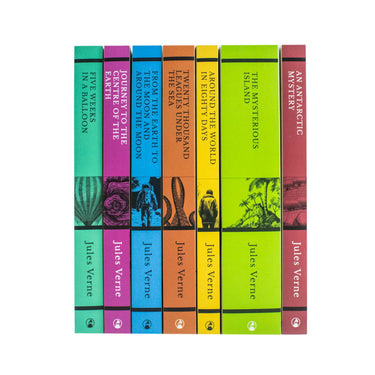 Jules Verne 7 Books Set Collection| Classic Adventure Fiction –Journey to the Centre of the Earth, The Mysterious Island, Five Weeks in a Balloon & More