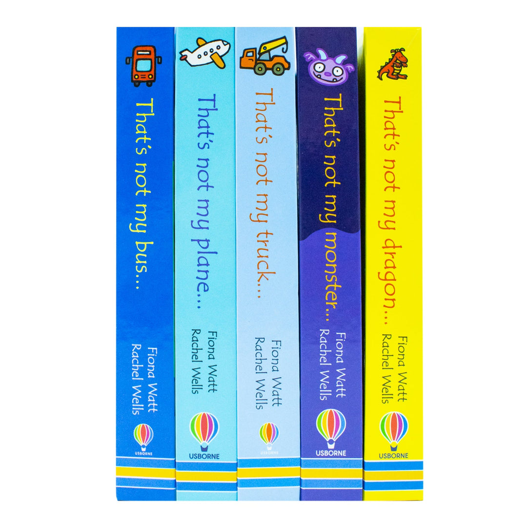 Usborne Touchy-Feely Books That's Not My 5 Books Collection Series 2 By Fiona Watt (Bus, Truck, Plane,Monster, dragon)