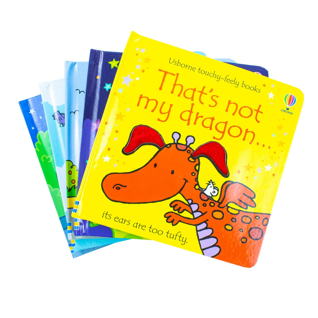 Usborne Touchy-Feely Books That's Not My 5 Books Collection Series 2 By Fiona Watt (Bus, Truck, Plane,Monster, dragon)