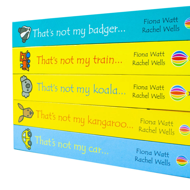 Usborne Touchy Feely Books That's Not my Collection Series 5: 5 Books Set (Train, Koala, Kangaroo, Car, Badger)