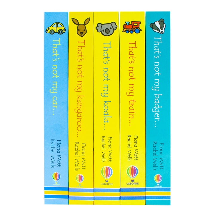 Usborne Touchy Feely Books That's Not my Collection Series 5: 5 Books Set (Train, Koala, Kangaroo, Car, Badger)