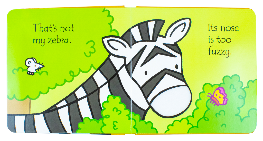 Usborne Touchy-Feely Thats not My Zoo Collection : Zebra and Friends 4 Books Collection Set