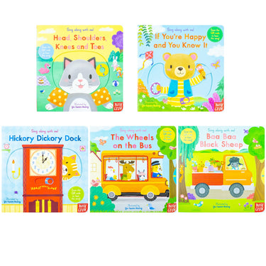 Sing Along with Me Series 5 Books Collection Set by Yu-Hsuan Huang – Educational Children's Books,Nursery Rhymes & Fun Interactive Stories for Toddler