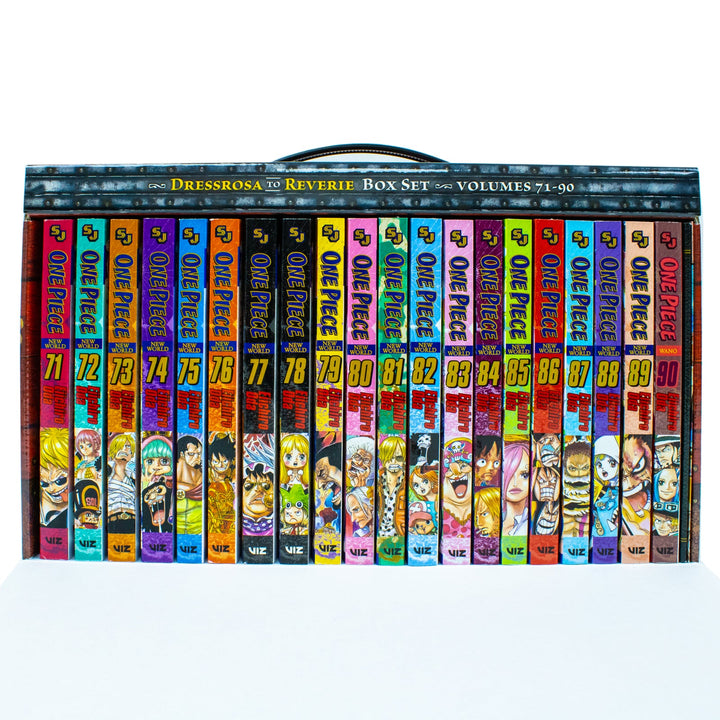 One Piece Box Set 4 by Eiichiro Oda 20 Books: Dressrosa to Reverie: Volumes 71-90