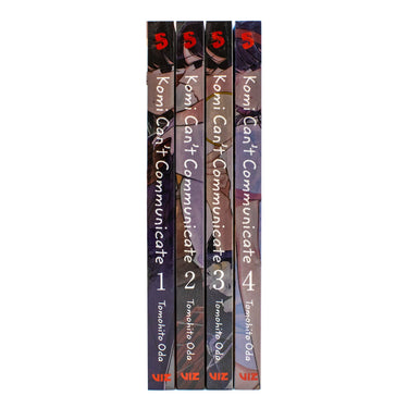 Komi Can't Communicate Box Set Volumes 1-4 by Tomohito Oda (Includes double-sided poster) | Paperback