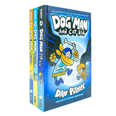 Dog Man & Cat Kid Collection Box Set (Books 4–6) by Dav Pilkey – Children's Comics Full of Adventure, Humor & Reading Fun for Kids Age 7+
