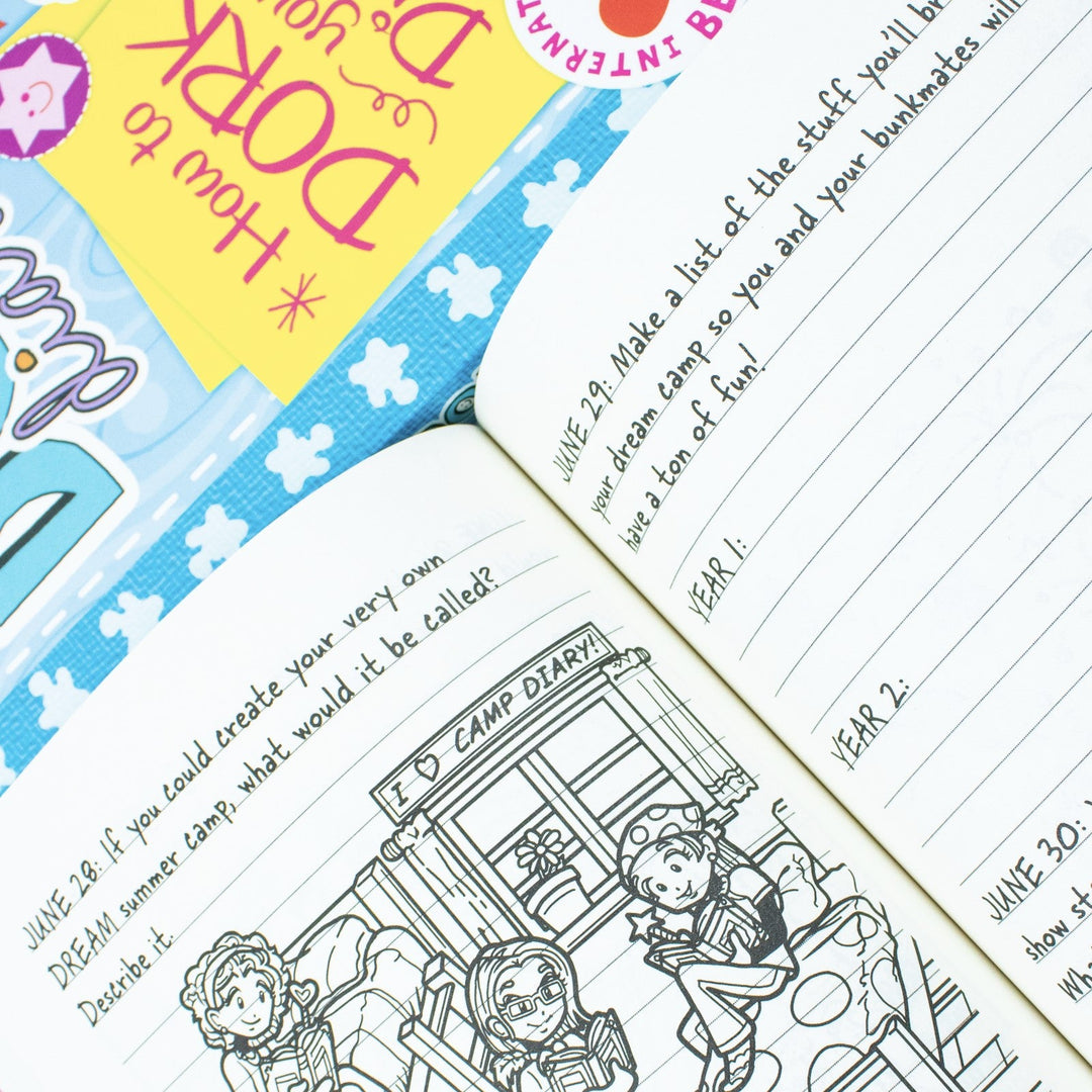 Dork Diaries 2 Books Collection Set by Rachel Renee Russell (Dork Diaries OMG All About Me Diary & Dork Diaries 3 ½  How to Dork Your Diary)